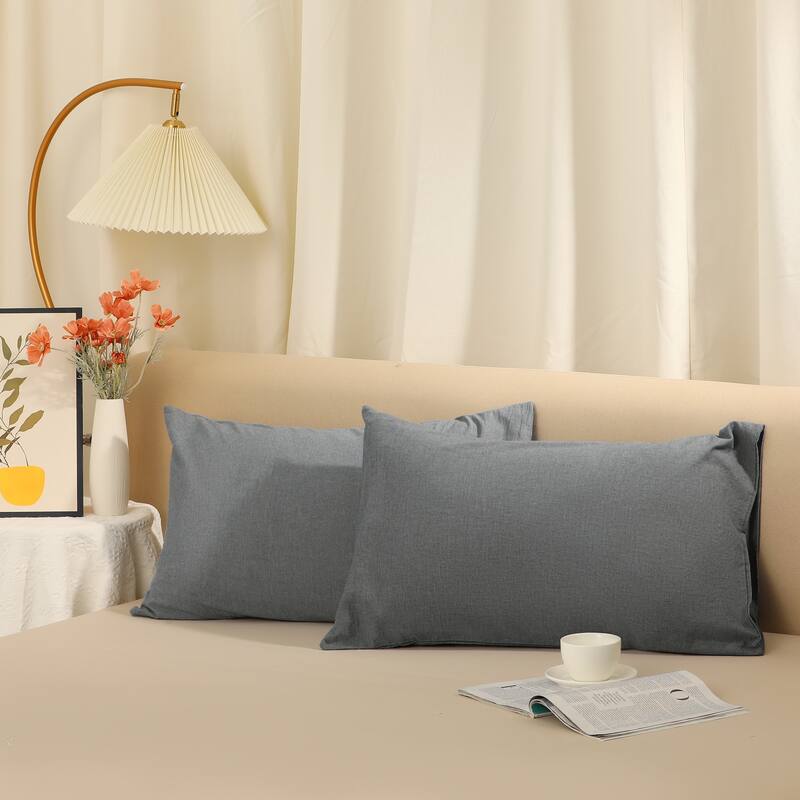 Polyester Envelope Closure Soft and Breathable Pillowcases 2 Pcs