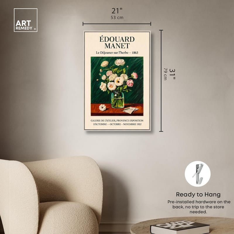 Manet's Floral Canvas by Art Remedy