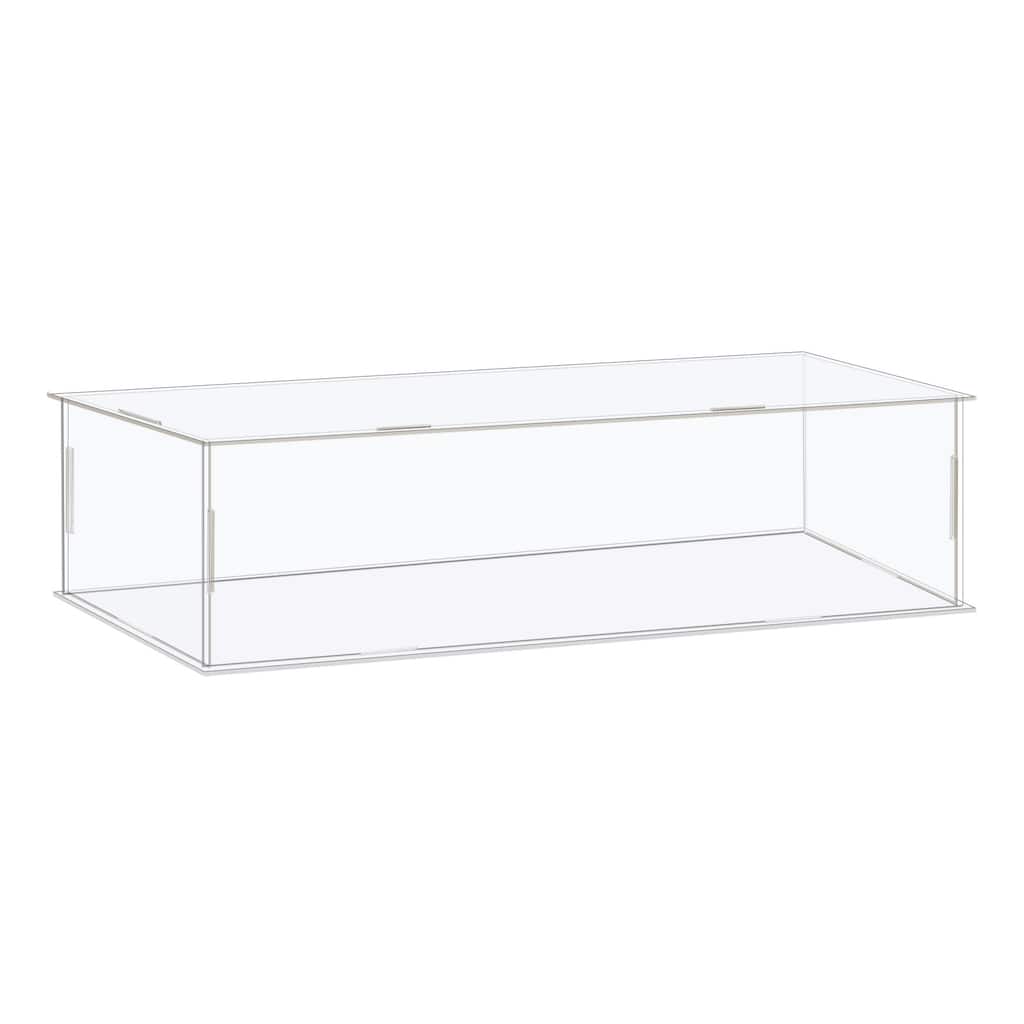 Display Case Box Acrylic Box Transparent Showcase 31x11x11cm for Collectibles