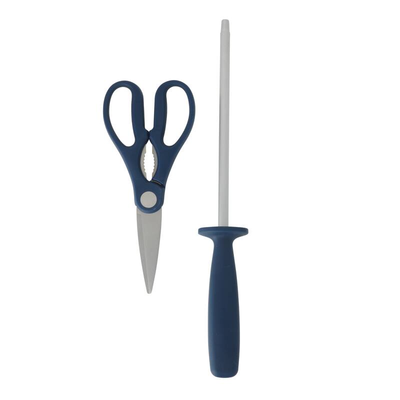 Sur La Table Kitchen Essentials 14 Piece Cutlery Set, German Steel Forged Knives, Beech Wood Block