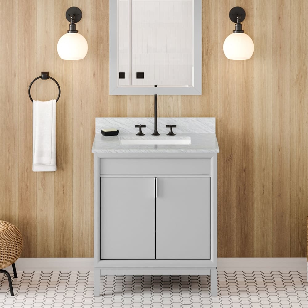 Jeffrey Alexander VKITTHE30R-MARBLE Theodora II 30" Free Standing