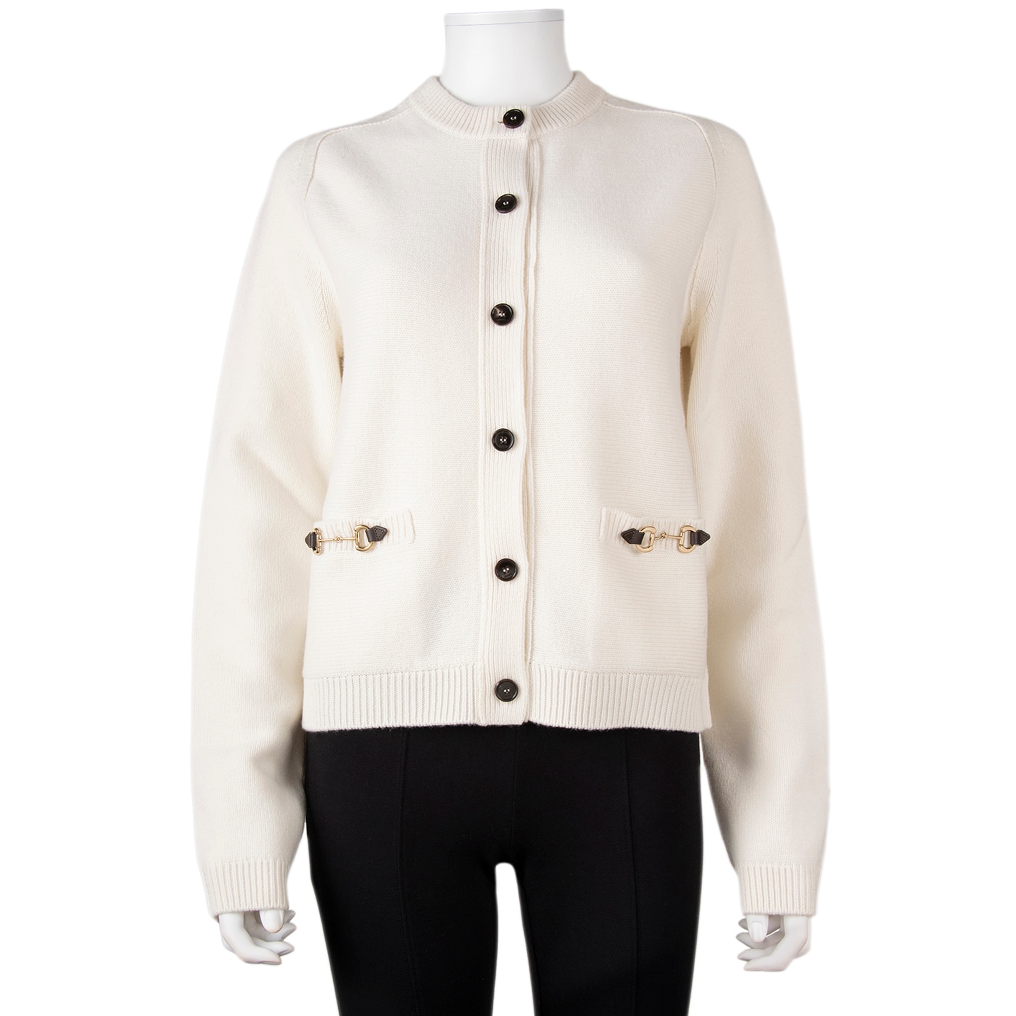 Gucci Wool Cashmere Cardigan with Horsebit