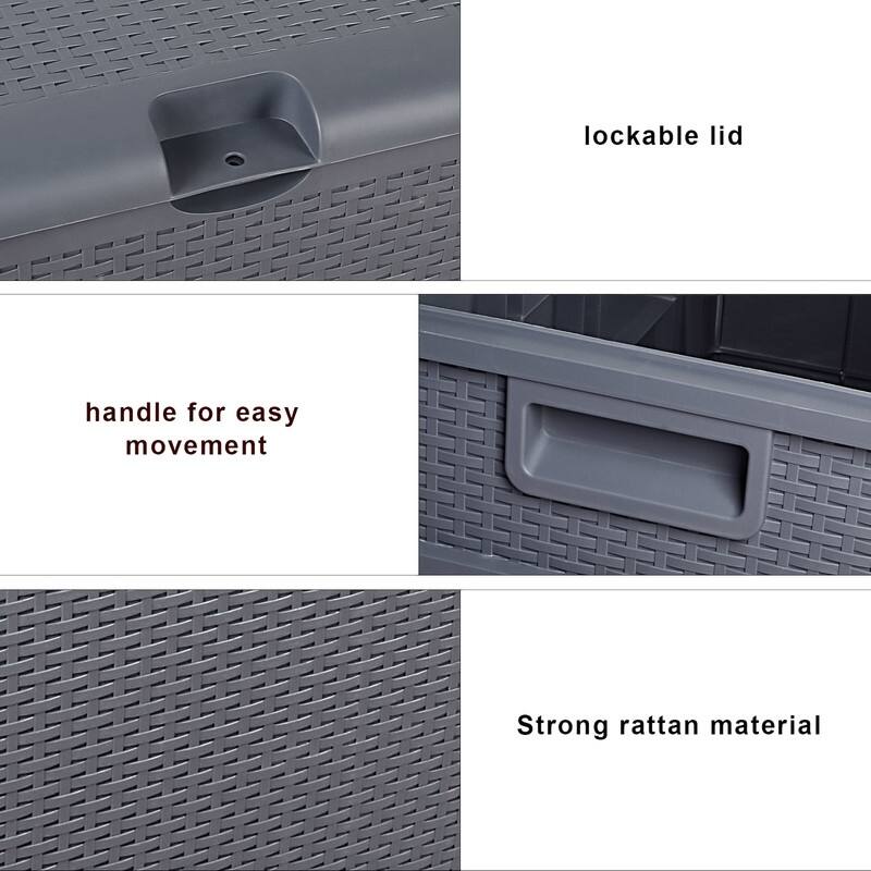 Outdoor Garden Plastic Storage Deck Box