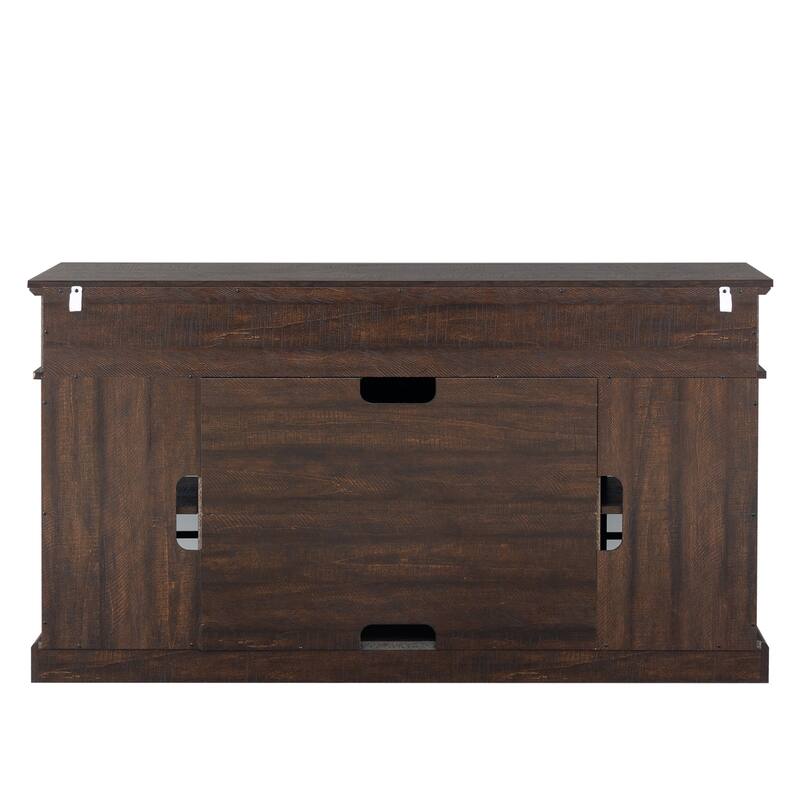 American Design 58.07" Fireplace TV Stand with 23-inch Electric Fireplace for TVs Up to 65"
