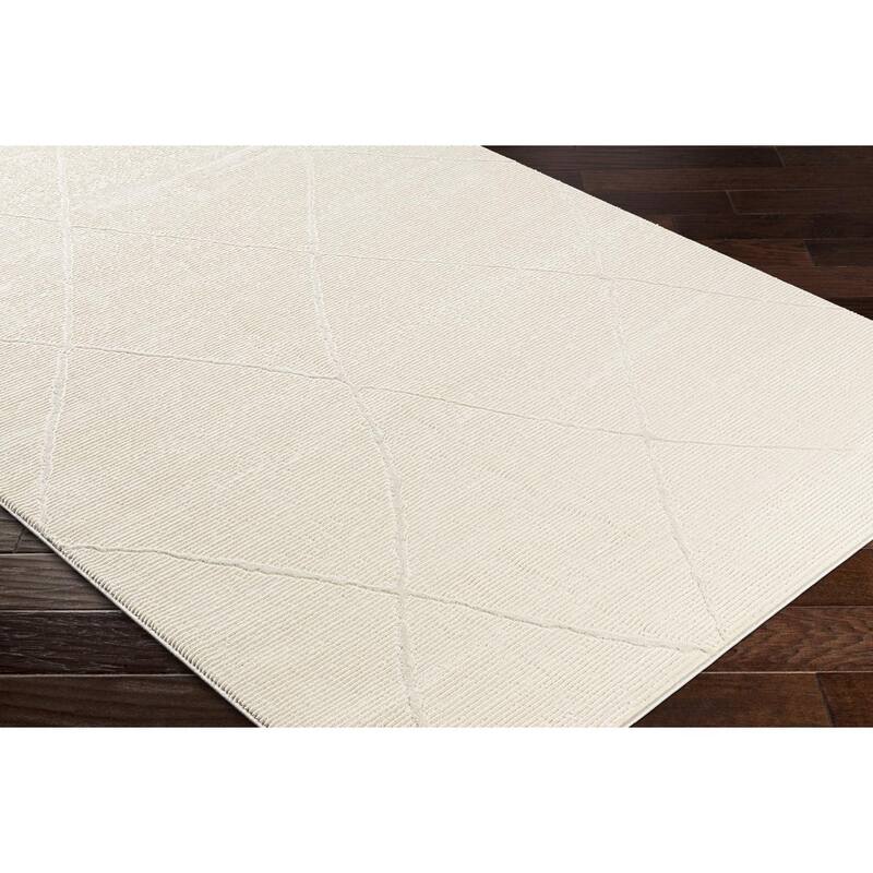 Livabliss Casual Alder Diamond Washable Area Rug