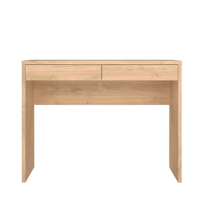 Porch & Den Wilbur Home Office Writing Desk with 2 Storage Drawers