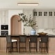 preview thumbnail 2 of 13, Modern Farmhouse Oval Long LED Semi-flush Mount For Kitchen - 38.2 in