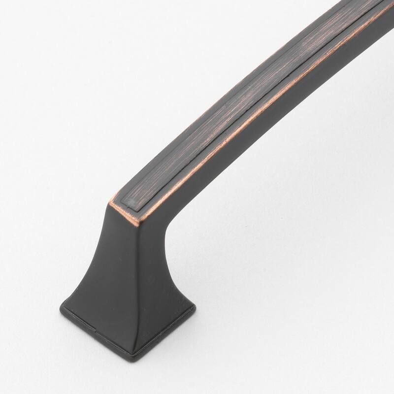 GlideRite 5-Pack 5 in. CC Oil Rubbed Bronze Deco Base Cabinet Pulls - Oil Rubbed Bronze