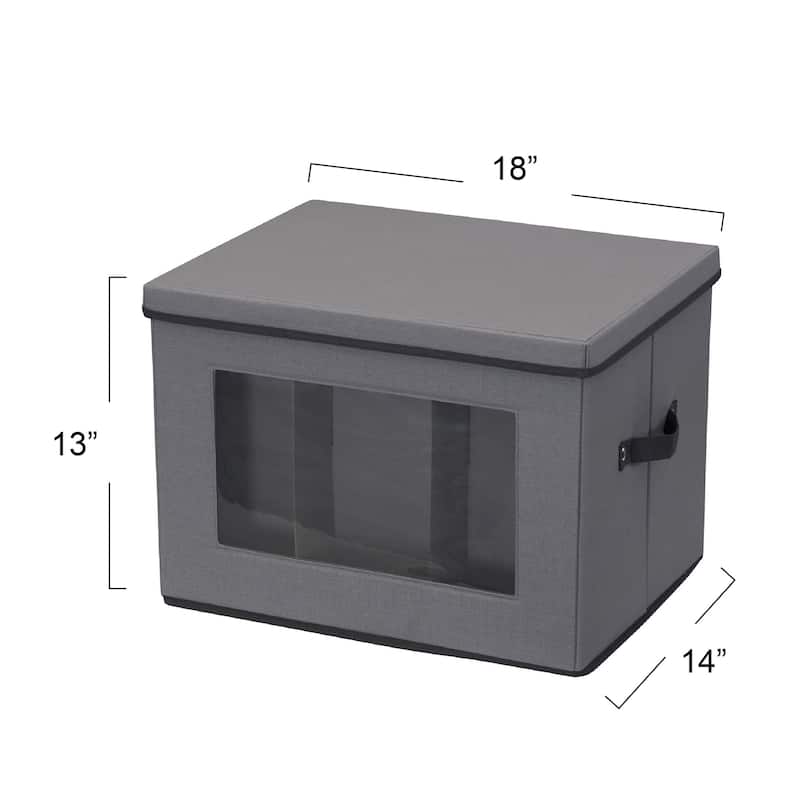 Household Essentials Wine and Bottle Storage Chest