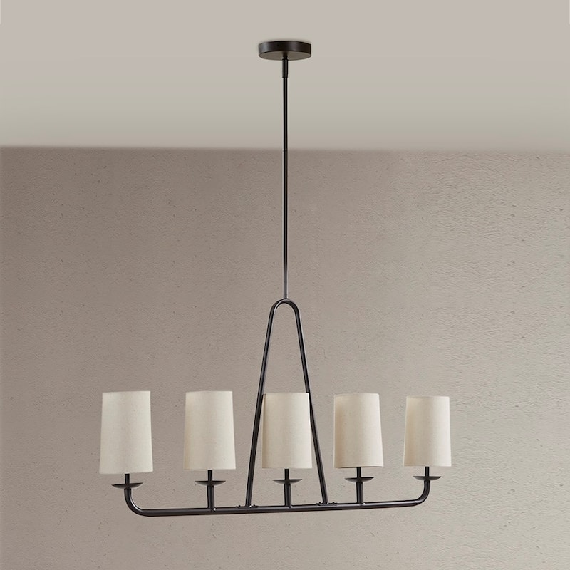 5-Light Linear Chandelier for living room,bedroom,and dining room
