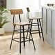 preview thumbnail 1 of 10, Rugar 28-inch Acacia Wood Bar Stool (Set of 2) by Christopher Knight Home Set of 2 - Brown - Bar height