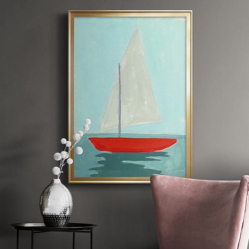 Small Sail II Premium Framed Print - Ready to Hang