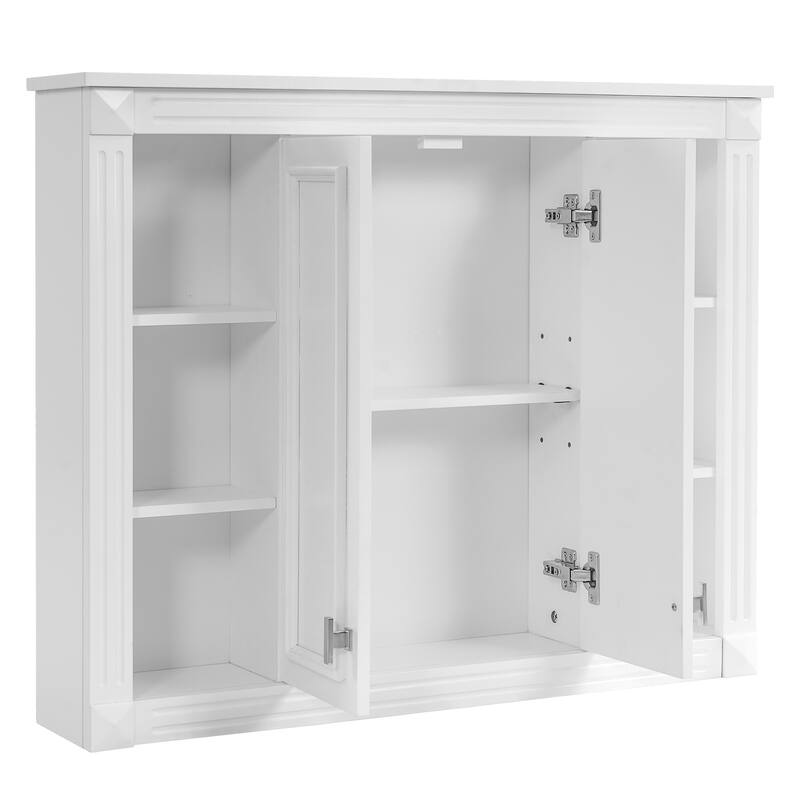 Wall Mounted Bathroom Storage Cabinet with 1 Adjustable Shelf - N/A