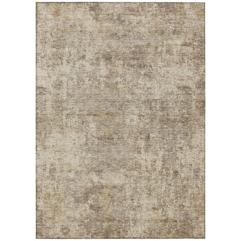 HomeRoots Abstract Transitional Rectangle Outdoor Rug