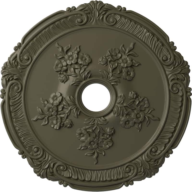 26"OD x 3 3/4"ID x 1 1/2"P Attica with Rose Ceiling Medallion