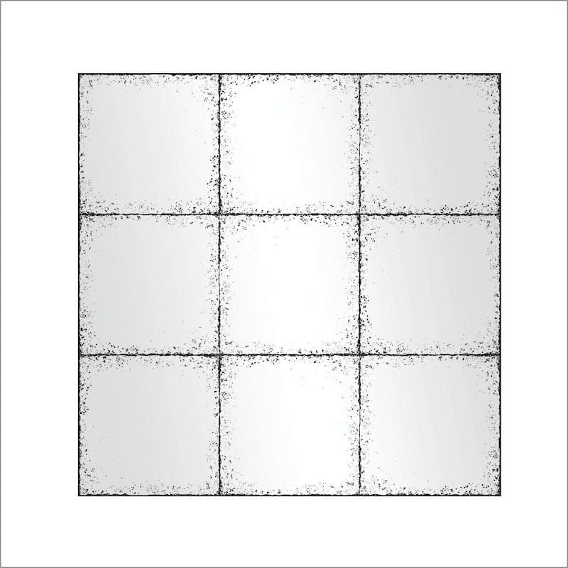 Square Wall-Mounted Mirror — Versatile Home Decor Ideal For Bedrooms, Living Rooms, Dining Rooms, Fireplaces - Black,White