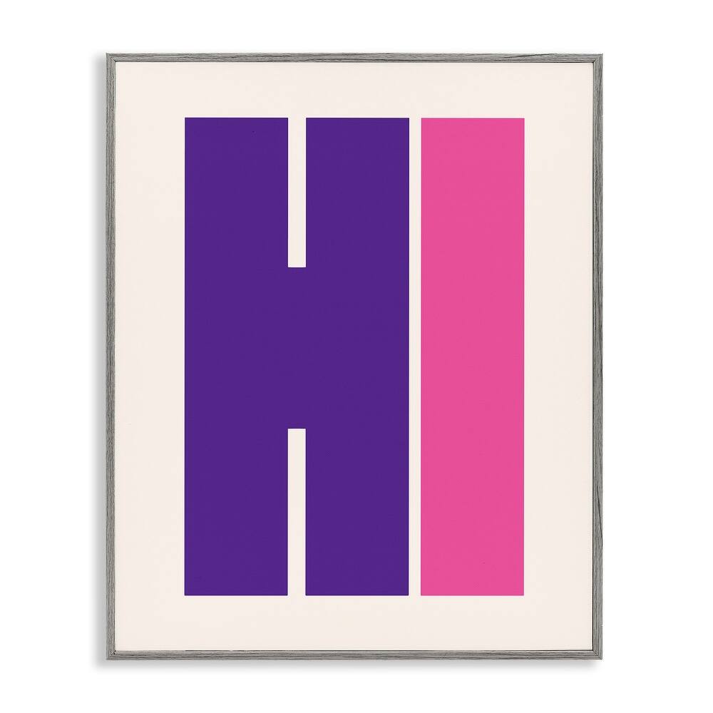 Stupell Hi Contemporary Typography Framed Giclee Art Design By House of Lulu