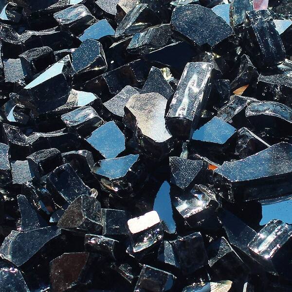Black Reflective Fire Pit Glass - Bed Bath & Beyond - 38917291