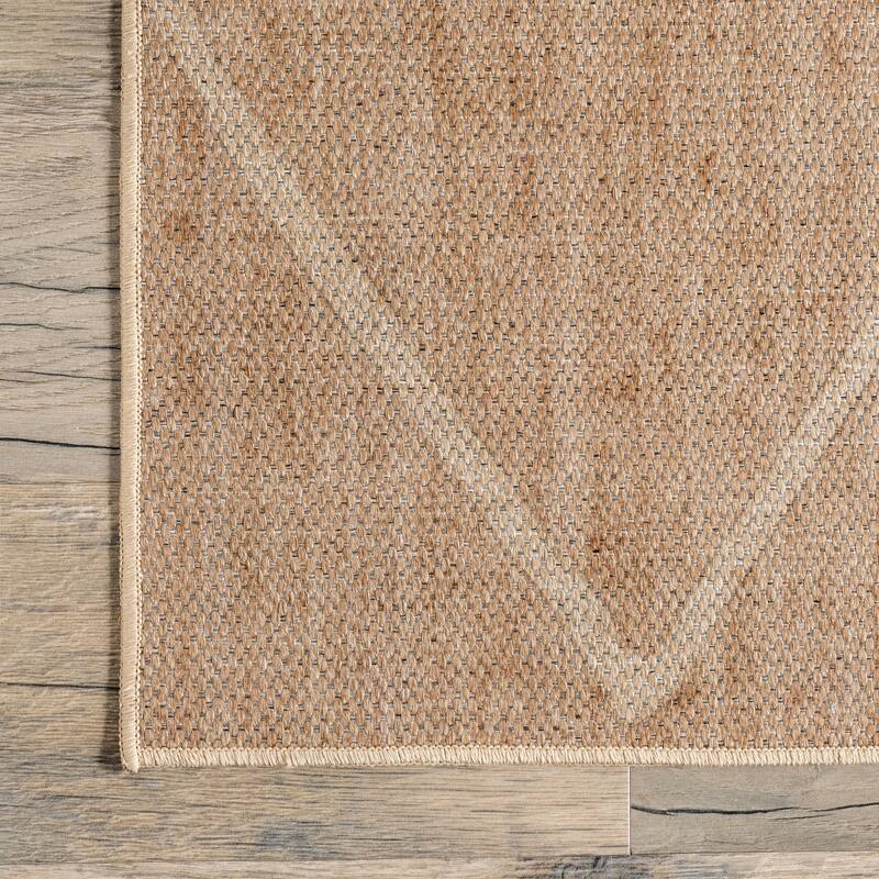 Nuloom Billy SpinClean Diamond Easy-Jute Machine Washable Area Rug