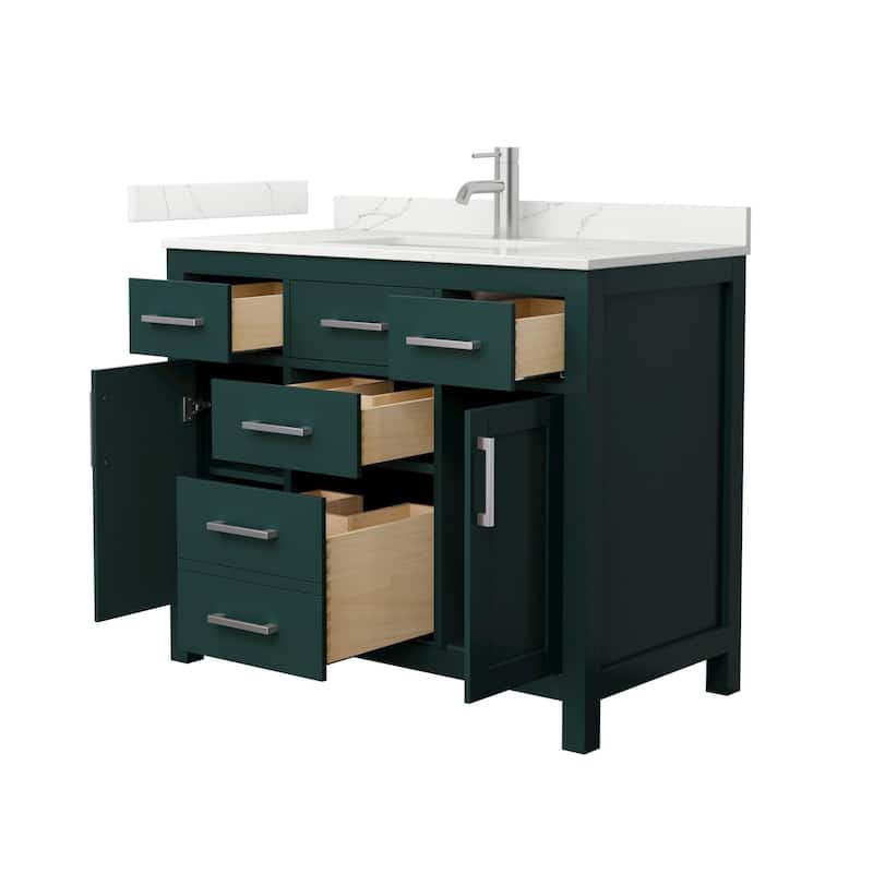 Wyndham Collection WCG2424-42S-QTZ-UNSMXX Beckett 42" Free Standing