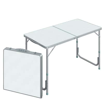 Outsunny Folding Camping Table With Height Adjustability