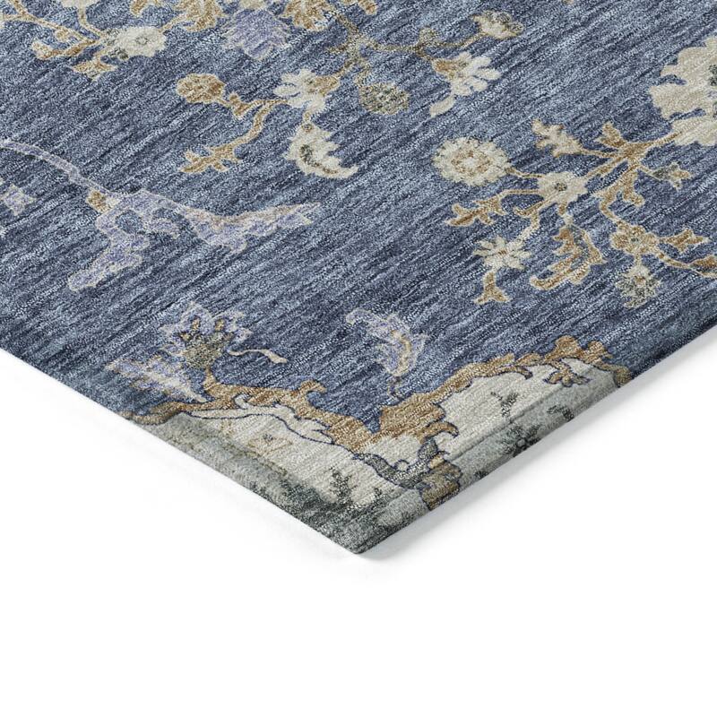 HomeRoots Floral Transitional Rectangle Outdoor Rug