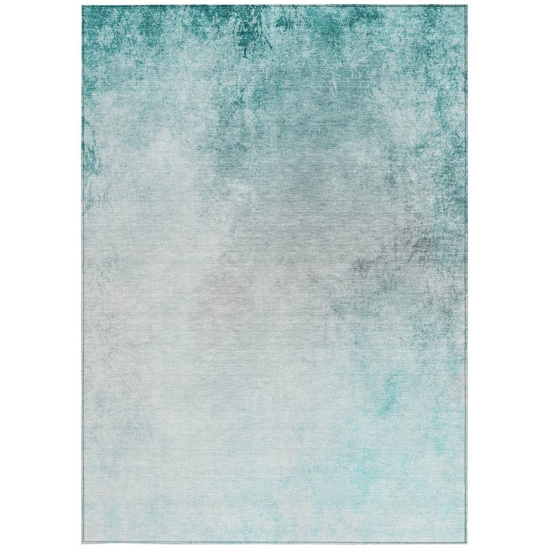 HomeRoots Ombre Transitional Rectangle Outdoor Rug