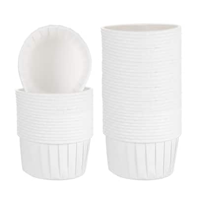 50Pcs Mini Cupcake Liners for Baking Cupcake - White