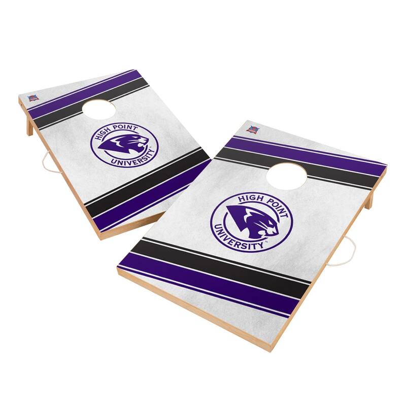 High Point HPU Panthers 2x4 Tailgate Cornhole Boards - Include Team Bags + Carry Case