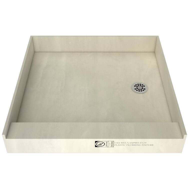 Tile Redi P4848RPVC Redi Base 48" x 48" Square Shower Base with Single