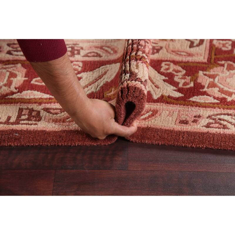Nepalese Vegetable Dye Oriental Area Rug Hand-knotted Wool Carpet - 5'0" x 8'6"