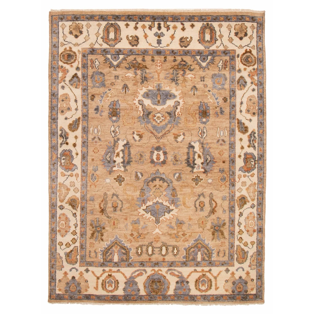ECARPETGALLERY Hand-knotted Jules Serapi Tan Wool Rug - 7'9 x 10'2