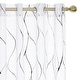 preview thumbnail 37 of 38, Deconovo Sheer Voile Line Grommet Curtain Pair(2 Panel)