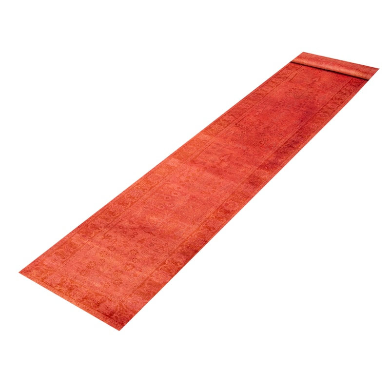 ECARPETGALLERY Hand-knotted Vibrance Copper Wool Rug - 2'7 x 13'11