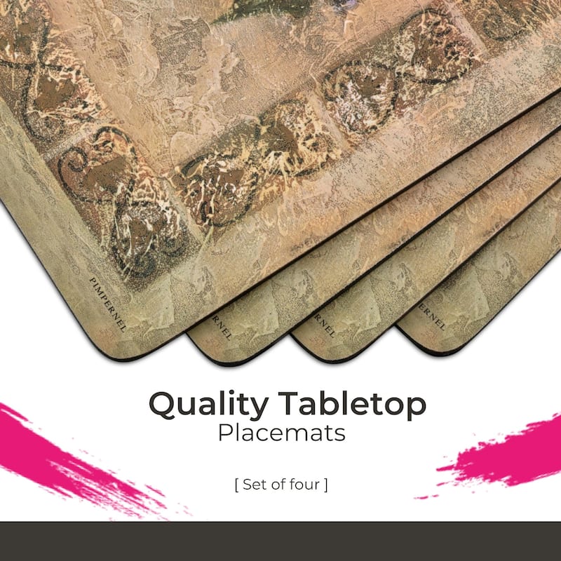 Pimpernel Set of 4 Tuscan Palette Collection Placemats - 15.7 inches x 11.7 each