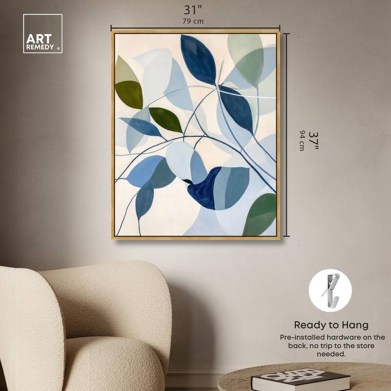 Woven Botanicals I Canvas by Art Remedy