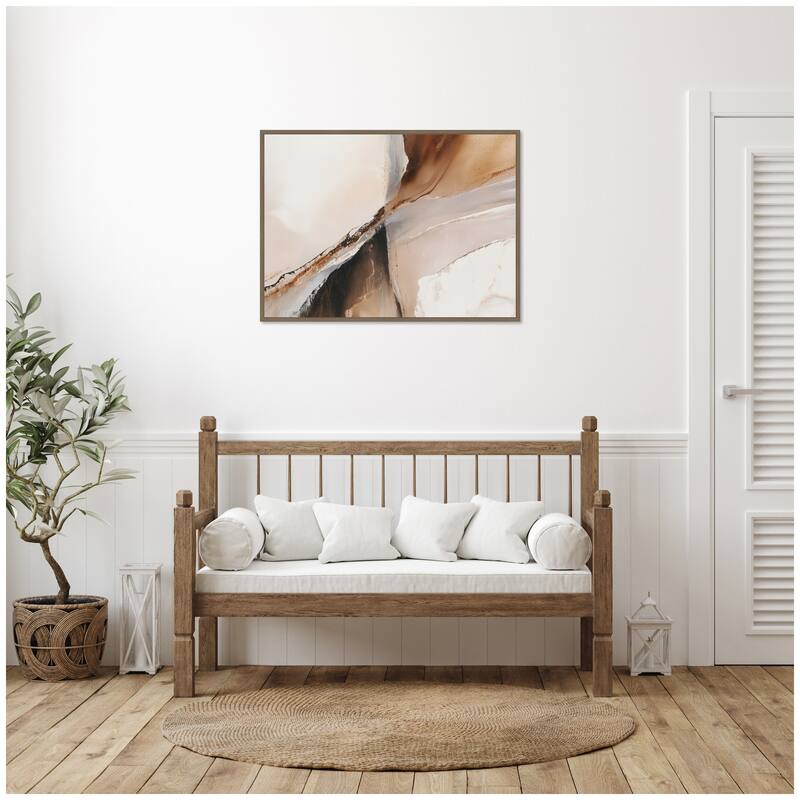 Kate and Laurel Element II by Amy Lighthall Framed Canvas Wall Art Print