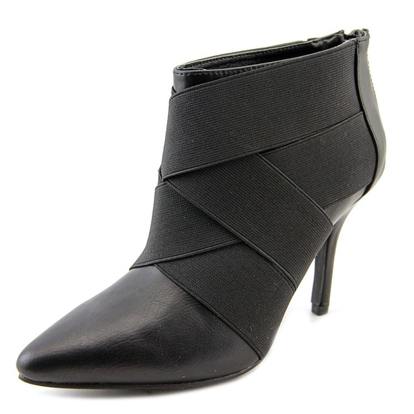 Mari A. Stretchie Round Toe Synthetic Bootie
