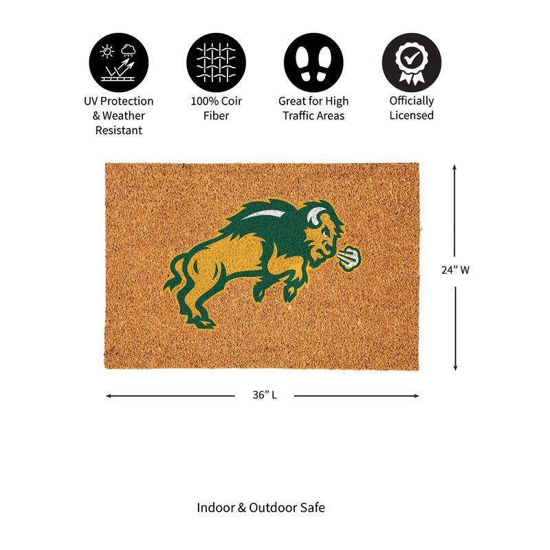 North Dakota State University Full Color Indoor/Outdoor Coir Mat