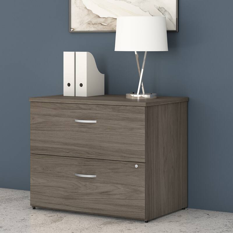 Studio C 2-drawer Lateral File Cabinet by Bush Business Furniture - Modern Hickory