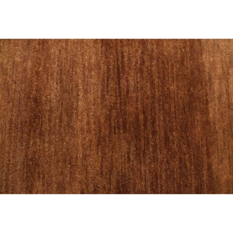 ECARPETGALLERY Hand-knotted Pak Finest Gabbeh Brown Wool Rug - 4'0 x 6'0