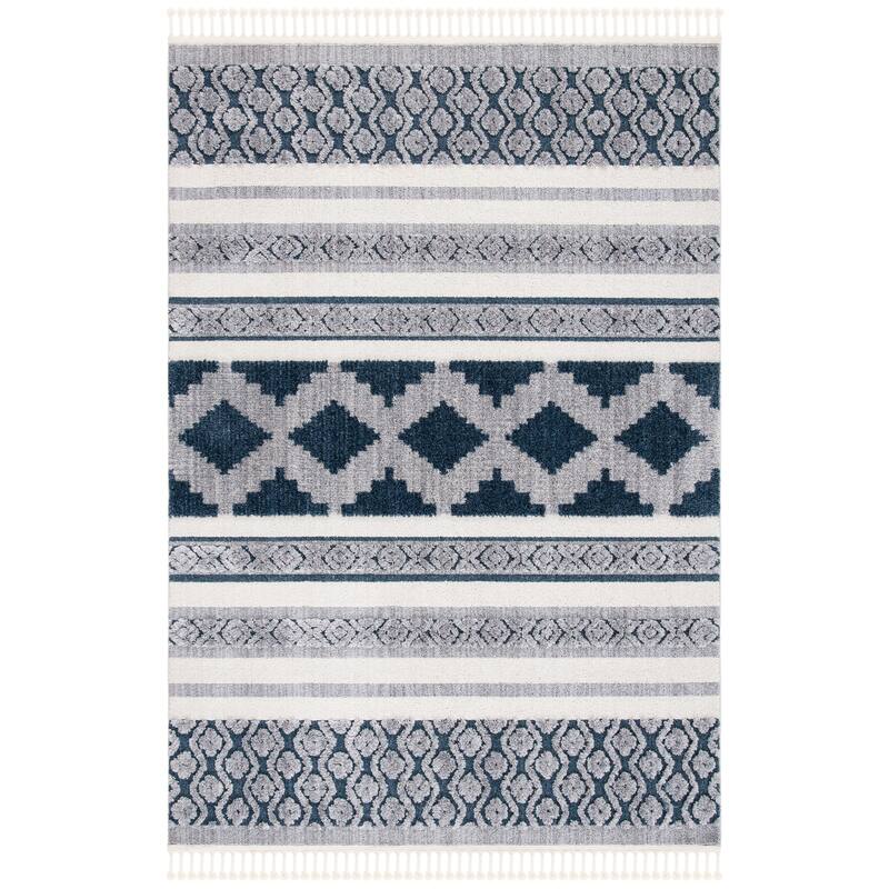 SAFAVIEH Marrakech Moroccan Madelene Boho Braided Tassel Area Rug