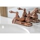 preview thumbnail 3 of 5, Restoration Two-Handle 3-Hole Deck Mount 4 in. Centerset Bathroom Faucet in Antique Copper