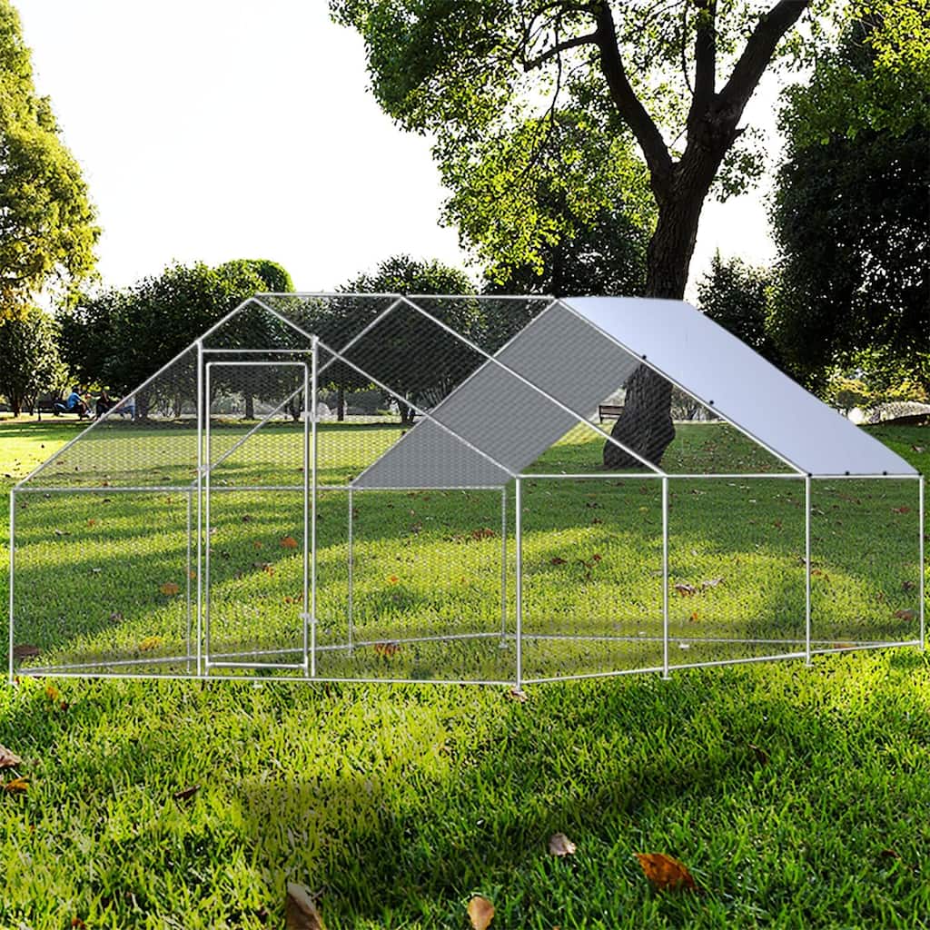 Chicken Coop with Waterproof Anti-UltravioletCover