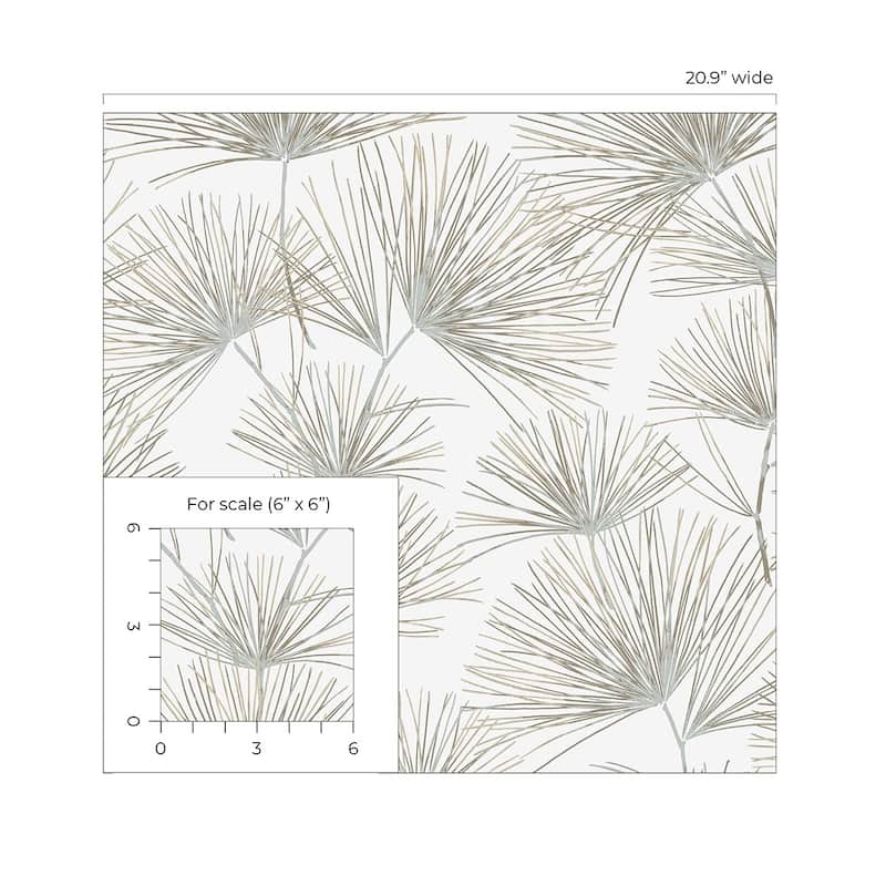 NextWall Pine Needle Peel and Stick Wallpaper