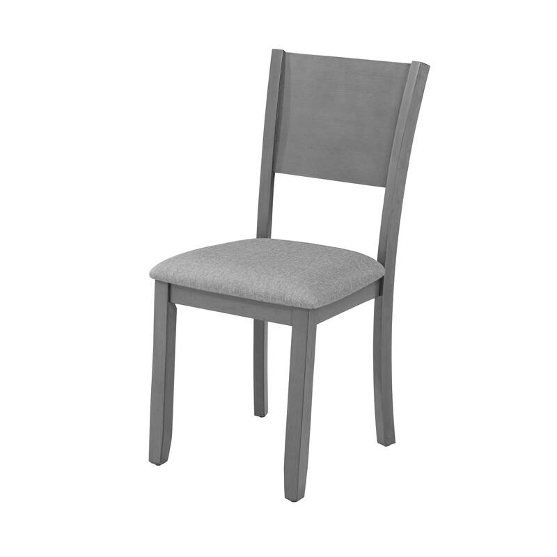 Modern 5 Piece Dining Table Chairs Wooden Rectangular Dining Table Casual Dining Table with 4 Dining Upholstered Chairs