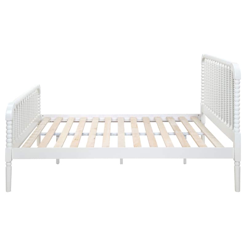 Jones Wood Full Open Frame Bed White