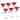 Majestic Gifts Inc. Glass Martini Stemmed Glasses-Ruby-7 Oz.-Set/6