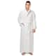 Men's Long Turkish Cotton Hooded Bathrobe - White - XXL