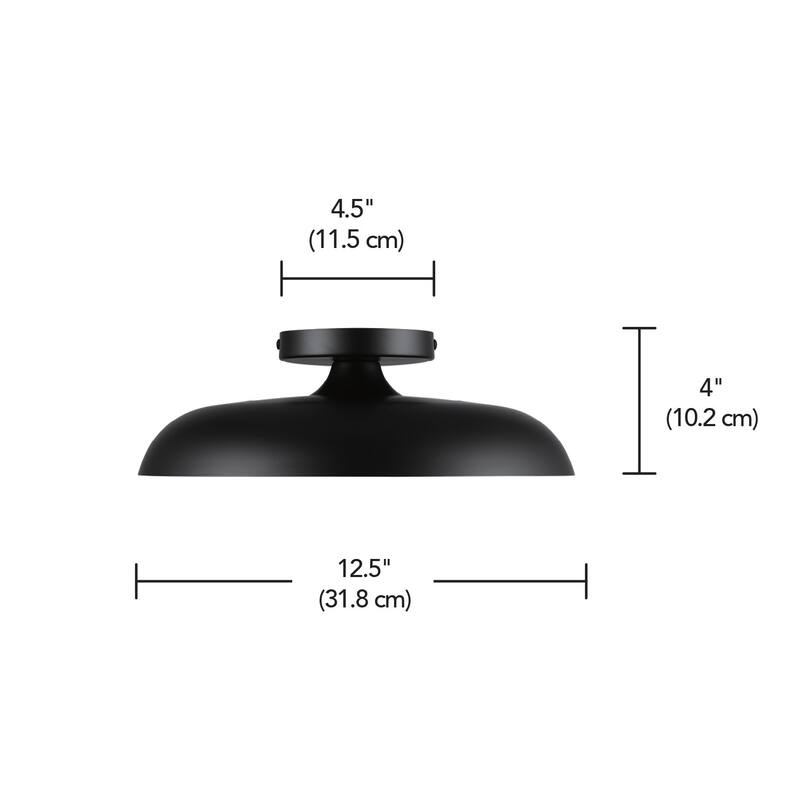 Globe Electric 91005468 Raven 13" Wide LED Flush Mount Ceiling Fixture